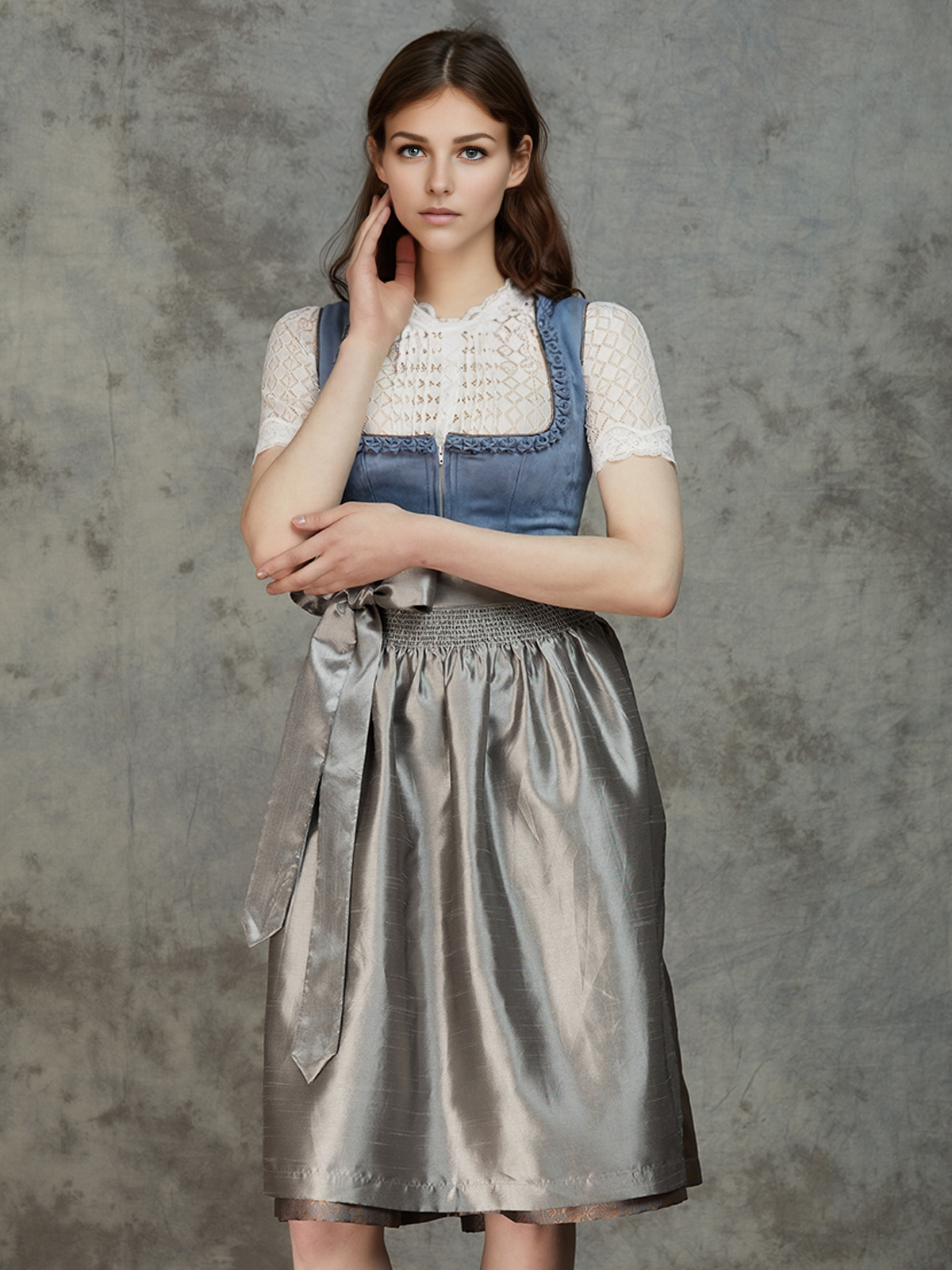 Modernes Dirndl in Blau