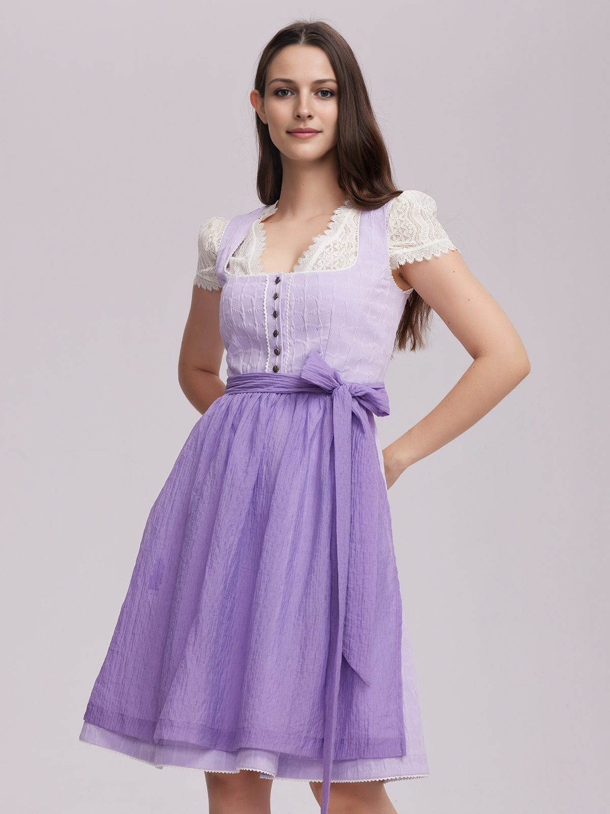 Samt Dirndl Dunkelgrün – Eleganz in Perfektion
